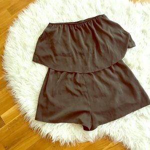 Green romper. So comfortable and flattering!